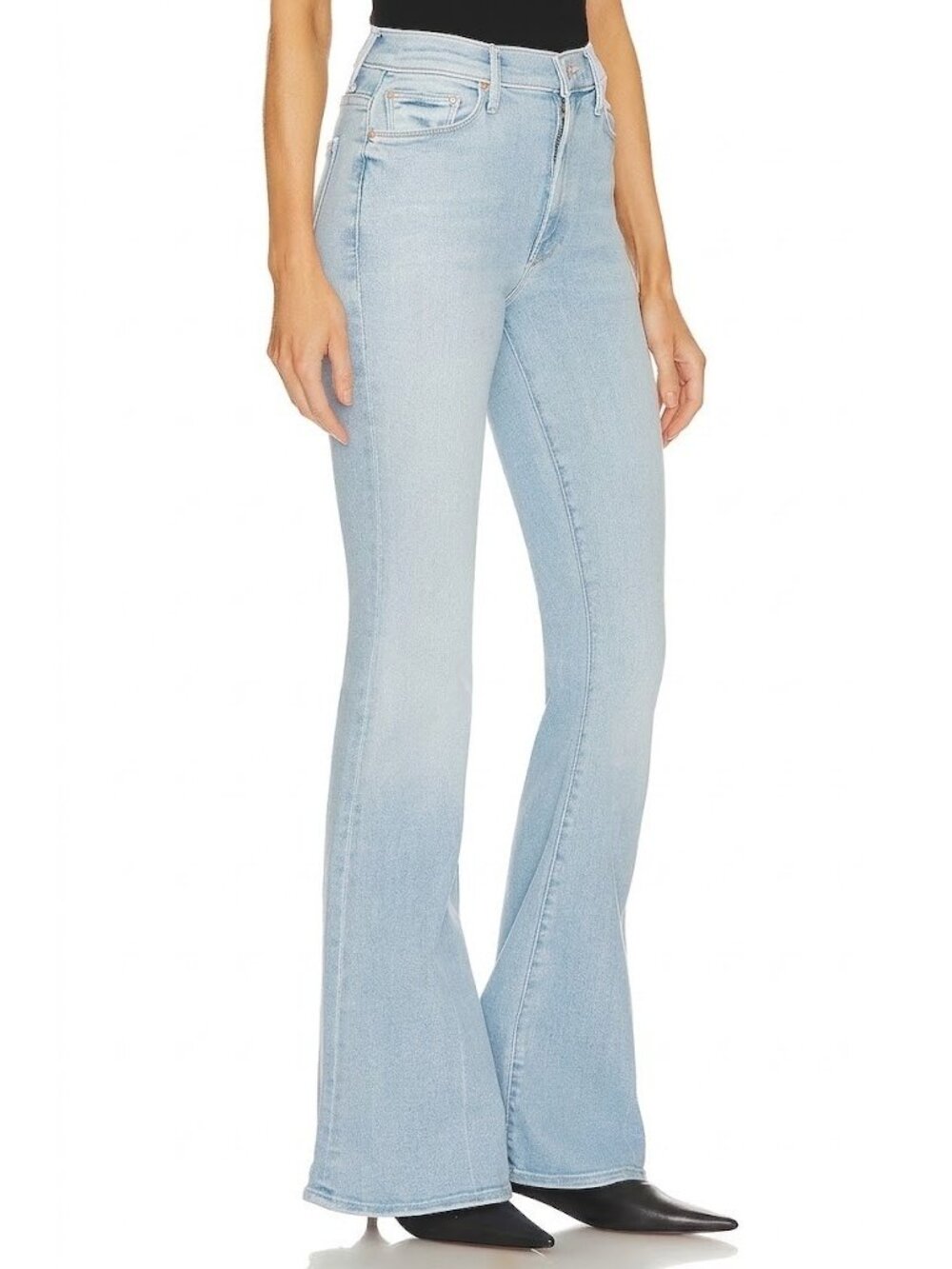 NWT Mother The Super Cruiser in Sun Kissed High Rise Stretch Flare Jeans 30